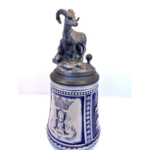 M.A. Ricker 1984 Pewter on Germany Original Gerzi Steins Excellent Condition